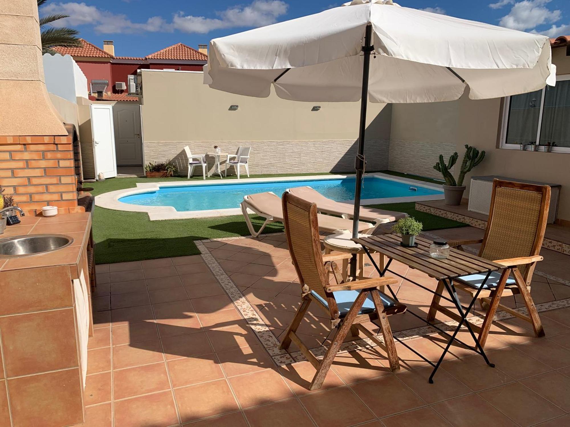 Mar&Mar, Apartamento Con Solarium Y Piscina Gran Tarajal Kültér fotó